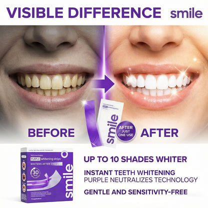 Purple Teeth Whitening Strips (14 Strips)