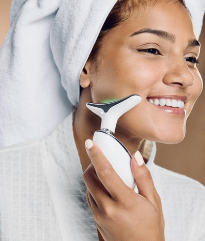 Heated Face & Neck Massager – Smooth & Radiant Skin